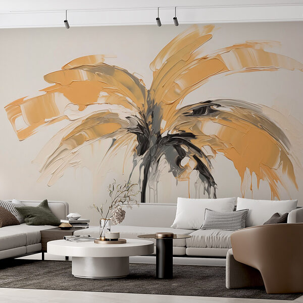 Painting of a palm tree Wall murals Painting of a palm tree