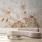 Wall mural Delicate blossoms in soft hues