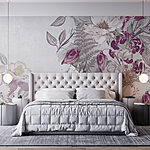 Wall murals Delicate blooms on a soft background