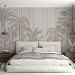 Wall murals Tropical foliage with intricate detailing