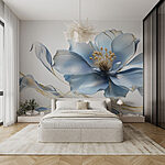 Wall murals Delicate petals bathed in soft hues