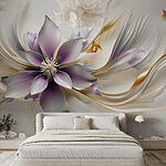 Wall murals Enchanting floral design in motion