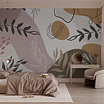 Wall murals Natural patterns in soft colors