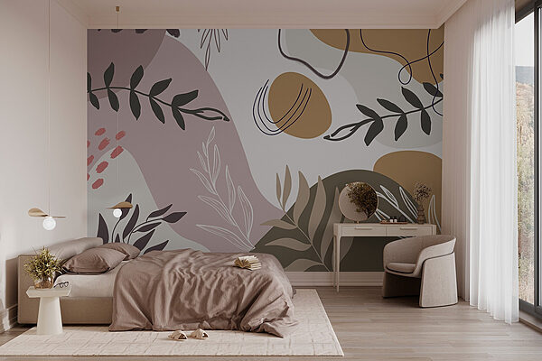 Natural patterns in soft colors Wall murals Natural patterns in soft colors