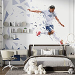 Wall mural Man kicking a football ball
