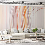 Wall murals Blurry image of a swirly circle