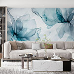 Wall mural Ethereal hues of flowing petals