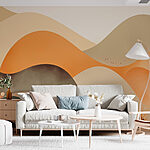 Wall murals Painting of a desert landscape