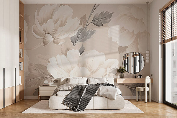 Wallpaper with flowers Wall murals Wallpaper with flowers