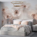 Wall murals Group of white flowers