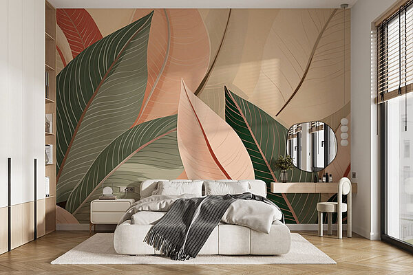 Wall murals Nature’s palette of vibrant leaves
