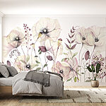 Wall murals Soft blooms in gentle pastel hues.