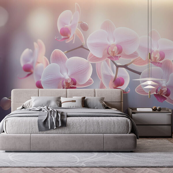 Wall murals Delicate blooms in soft light (SKU: w03494) Wall murals Wall murals Delicate blooms in soft light (SKU: w03494)