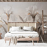 Wall murals Delicate blooms in soft hues