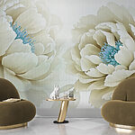 Wall murals Delicate blooms in soft hues.