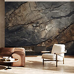 Wall murals Textured layers of earth and stone.