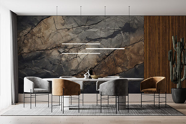 Wall mural Wall mural Textured layers of earth and stone (SKU: w03561)