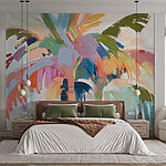 Wall murals Painting of a palm tree