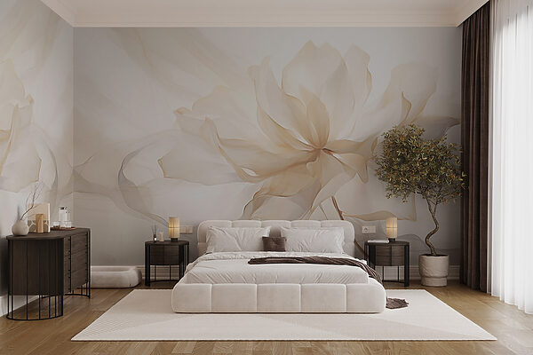 Delicate petals in soft hues Wall murals Delicate petals in soft hues