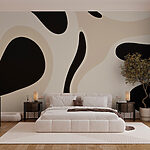 Wall murals Black and white pattern