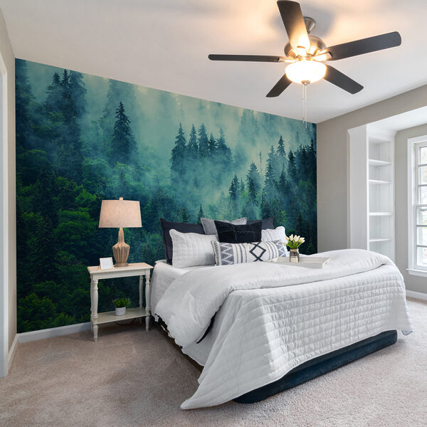 Wall mural Wall mural Group of trees in the fog (SKU: u33150)