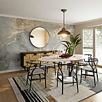 Wall mural Abstract metallic marble texture pattern