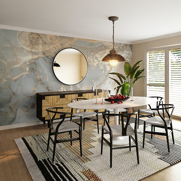 Wall mural Abstract metallic marble texture pattern