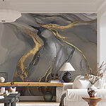 Wall mural Rivers of shimmering metallic hues