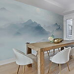 Wall mural White circle in the sky