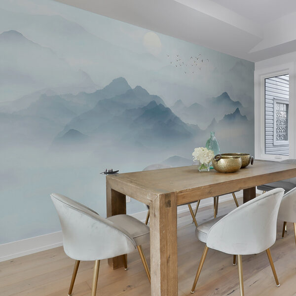 Wall mural White circle in the sky (SKU: u23971) Wall mural Wall mural White circle in the sky (SKU: u23971)