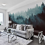 Wall mural Blurry image of a tree