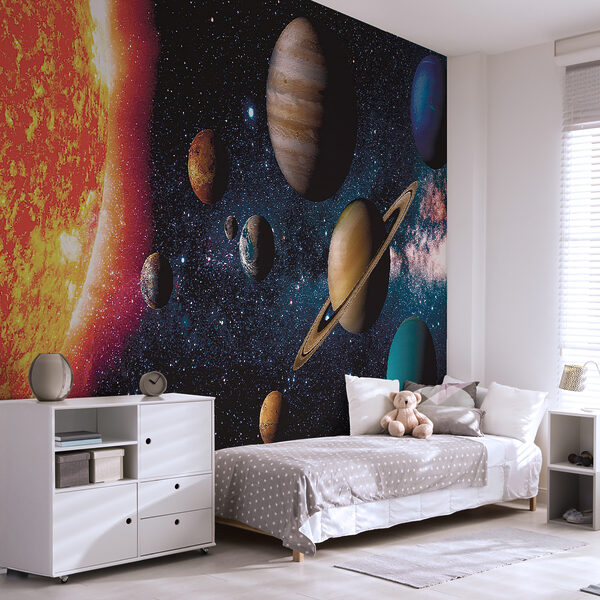 Wall mural Planet in space with stars (SKU: u52640) Wall mural Wall mural Planet in space with stars (SKU: u52640)