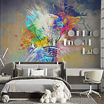 Wall mural Drawing of a light bulb