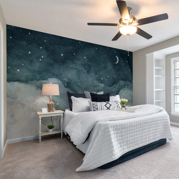 Wall mural Wall mural Clouds and stars in the sky (SKU: u96076v2)