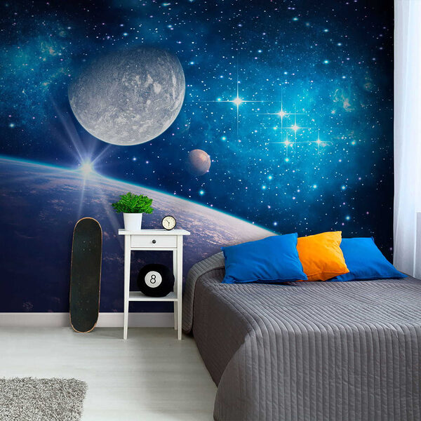 Bright sun in the sky Wall mural Bright sun in the sky