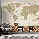 Wall mural Map of the world