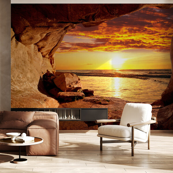 Wall mural Large rock in the desert