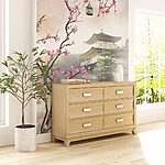 Wall mural Blossoms framing serene Japanese temple
