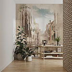 Wall mural Venetian street with ornate balcony