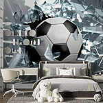 Wall mural Breaking through with powerful impact
