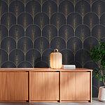 Wall mural Elegant art deco fan pattern