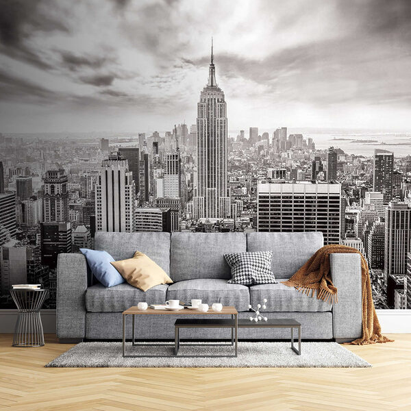 Wall mural Iconic cityscape under dramatic skies