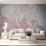 Wall mural Abstract pastel swirling colors pattern