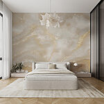 Wall mural Elegant marble texture with gentle hues