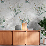 Wall mural Botanical watercolor leaves pattern