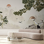 Wall mural Bird flying in the sky