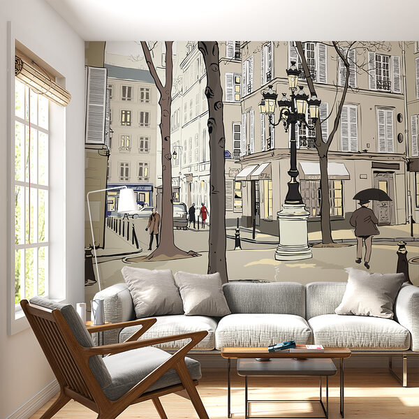 Wall mural Cartoon of a person
