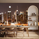 Wall mural Full moon in the sky