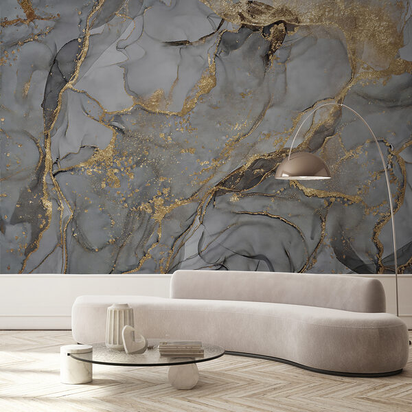 Wall mural Abstract pattern with shimmering lines