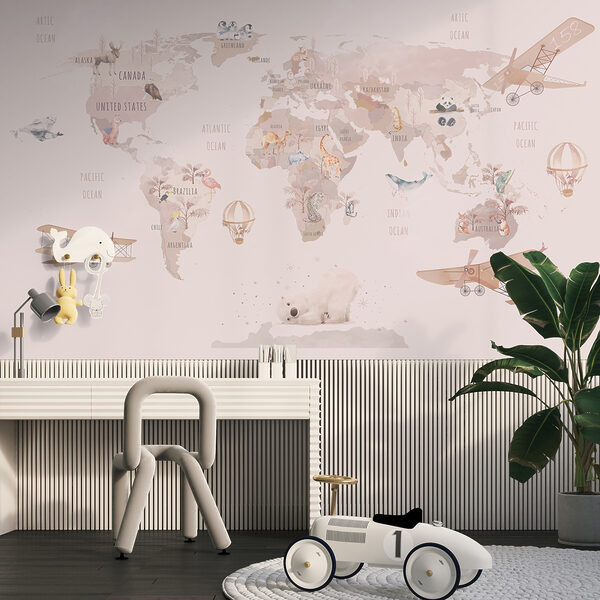 Wall mural Map of the world